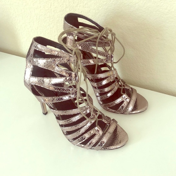 Topshop Metallic Sandals - Picture 1 of 4